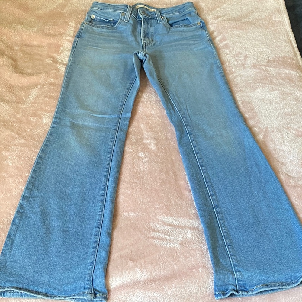 Levi's Women's Light Blue Flare Jeans